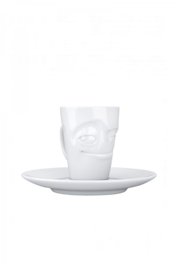 White playful expresso cup