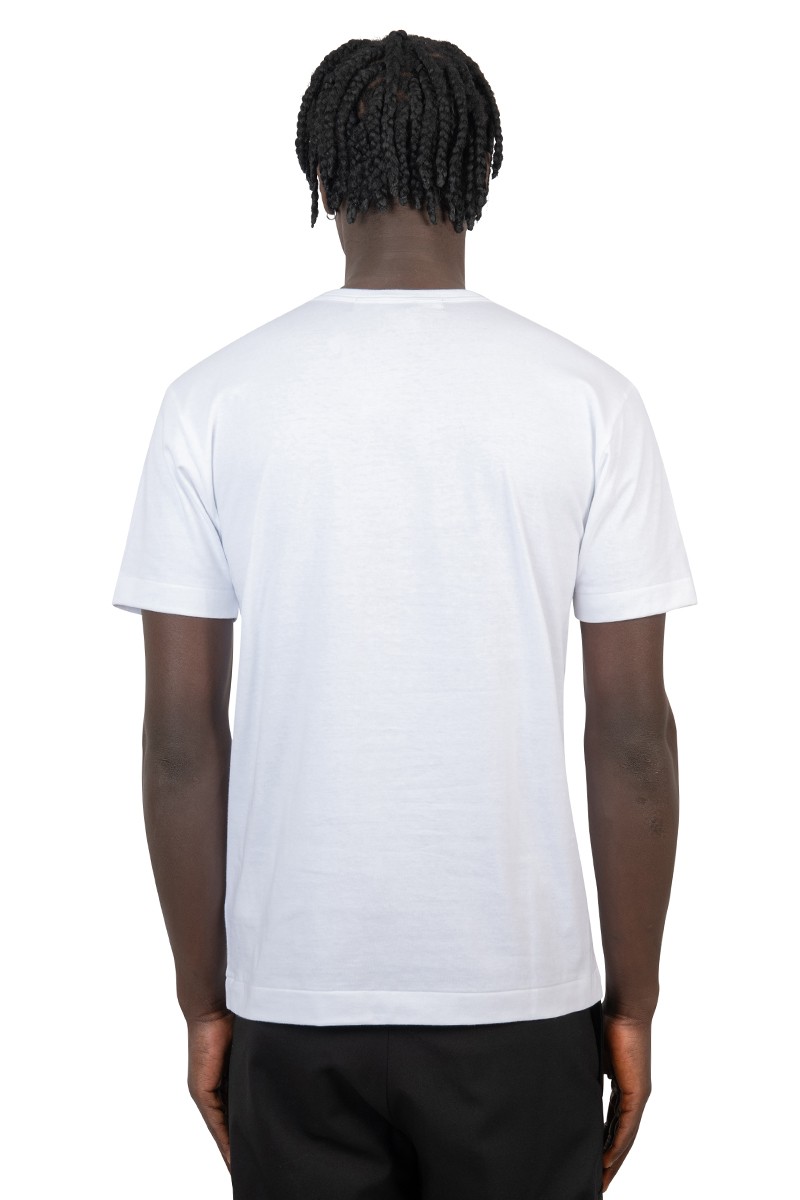 Comme Des Garçons Play White big play logo t-shirt