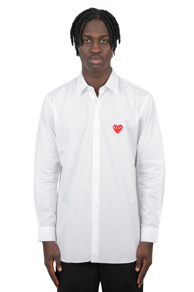 Comme Des Garçons Play White shirt logo