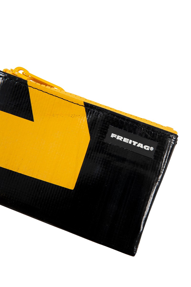 Freitag Black and yellow blair coin purse