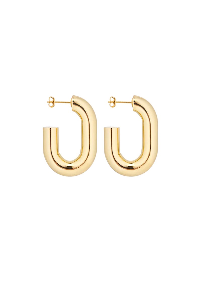 Rabanne Gold Xl link earrings