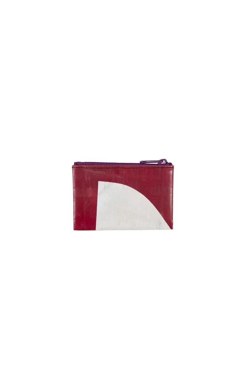 Freitag White and red blair coin purse