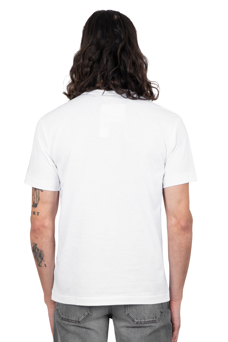 Comme Des Garçons Play White double logo t-shirt