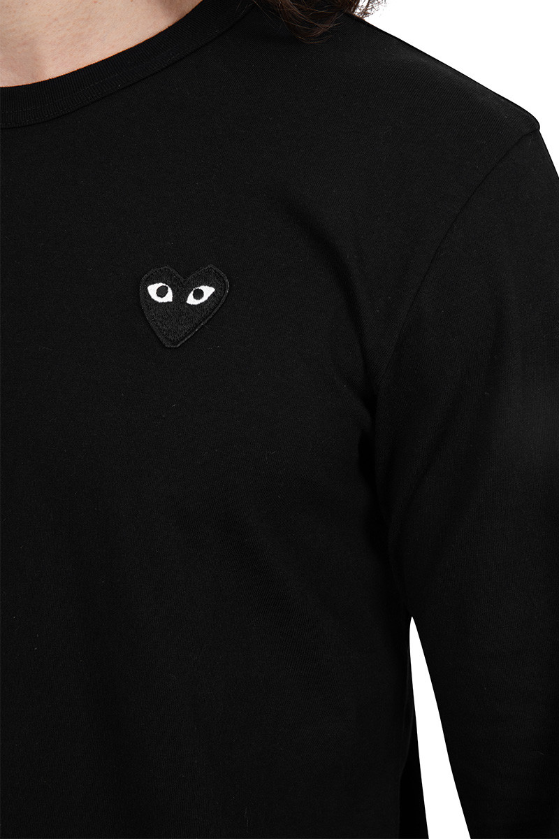 Comme Des Garçons Play Black long sleeves t-shirt