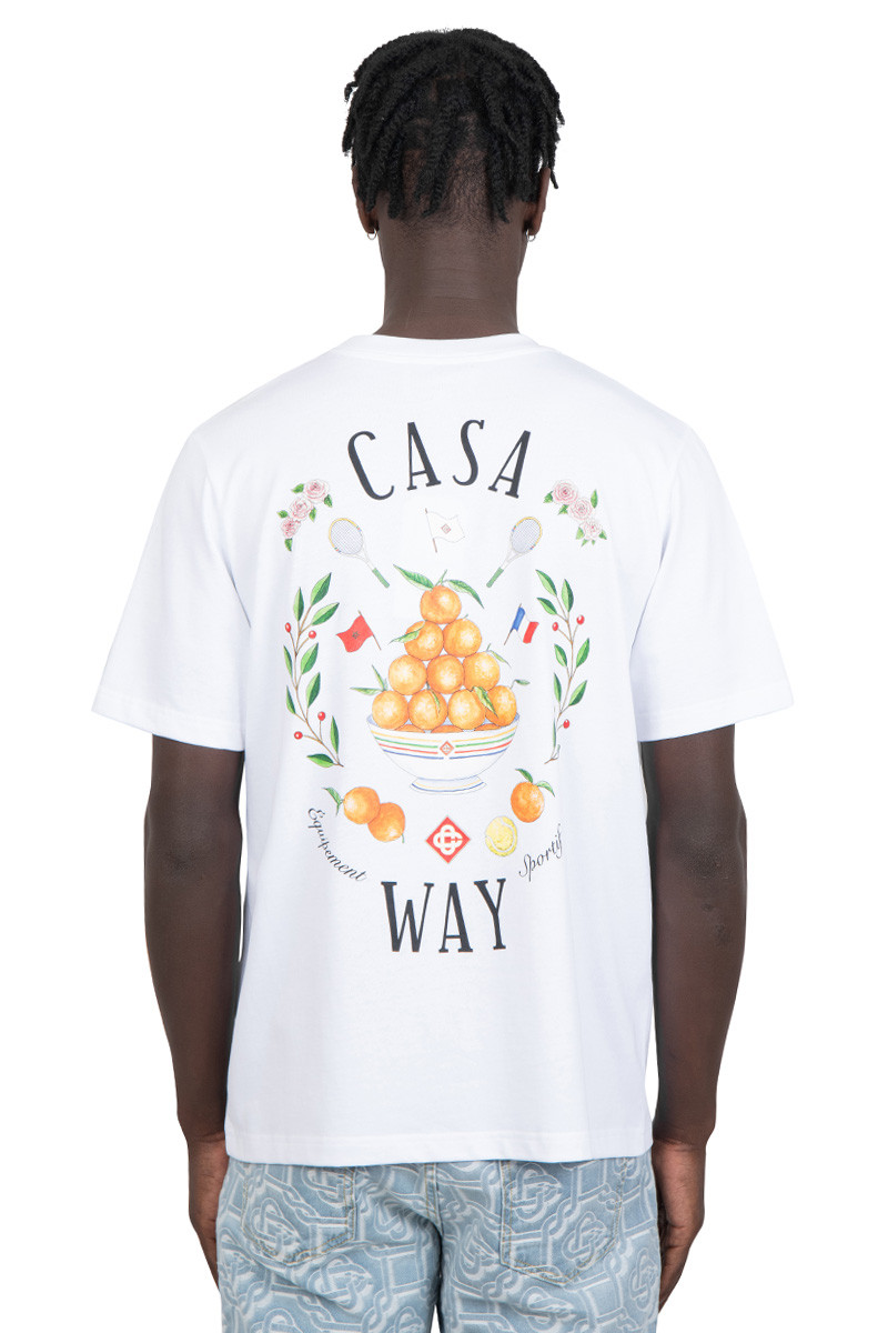Casablanca White casa way t-shirt
