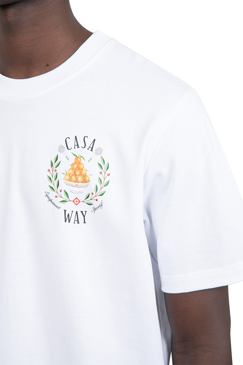Casablanca White casa way t-shirt
