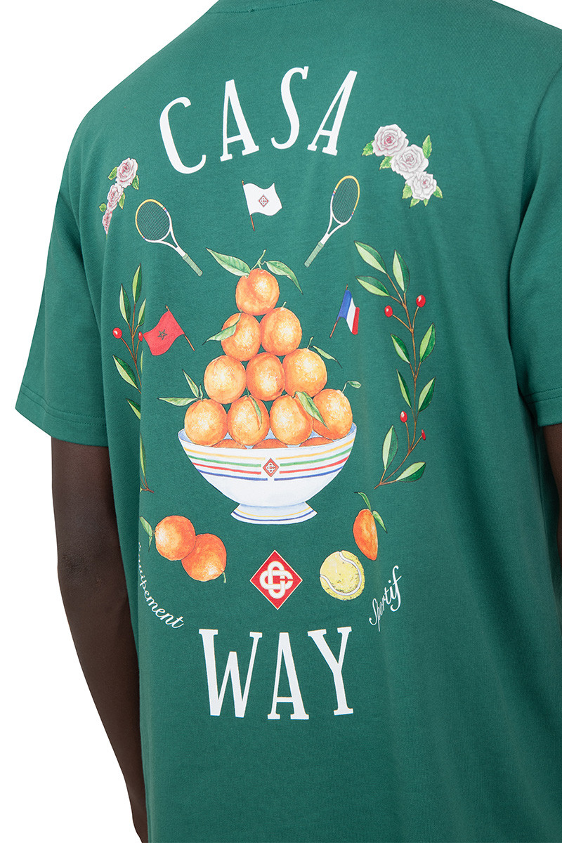 Casablanca Green casa way t-shirt