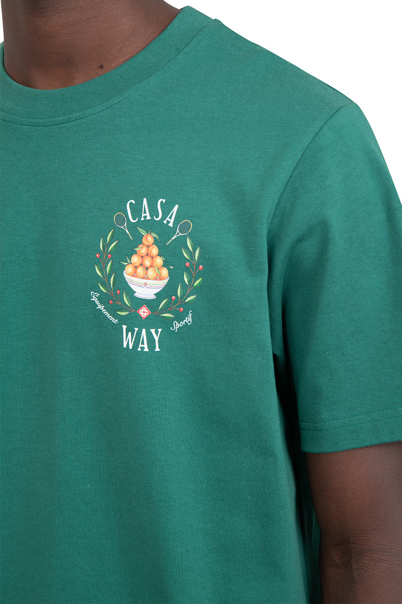 Casablanca Green casa way t-shirt