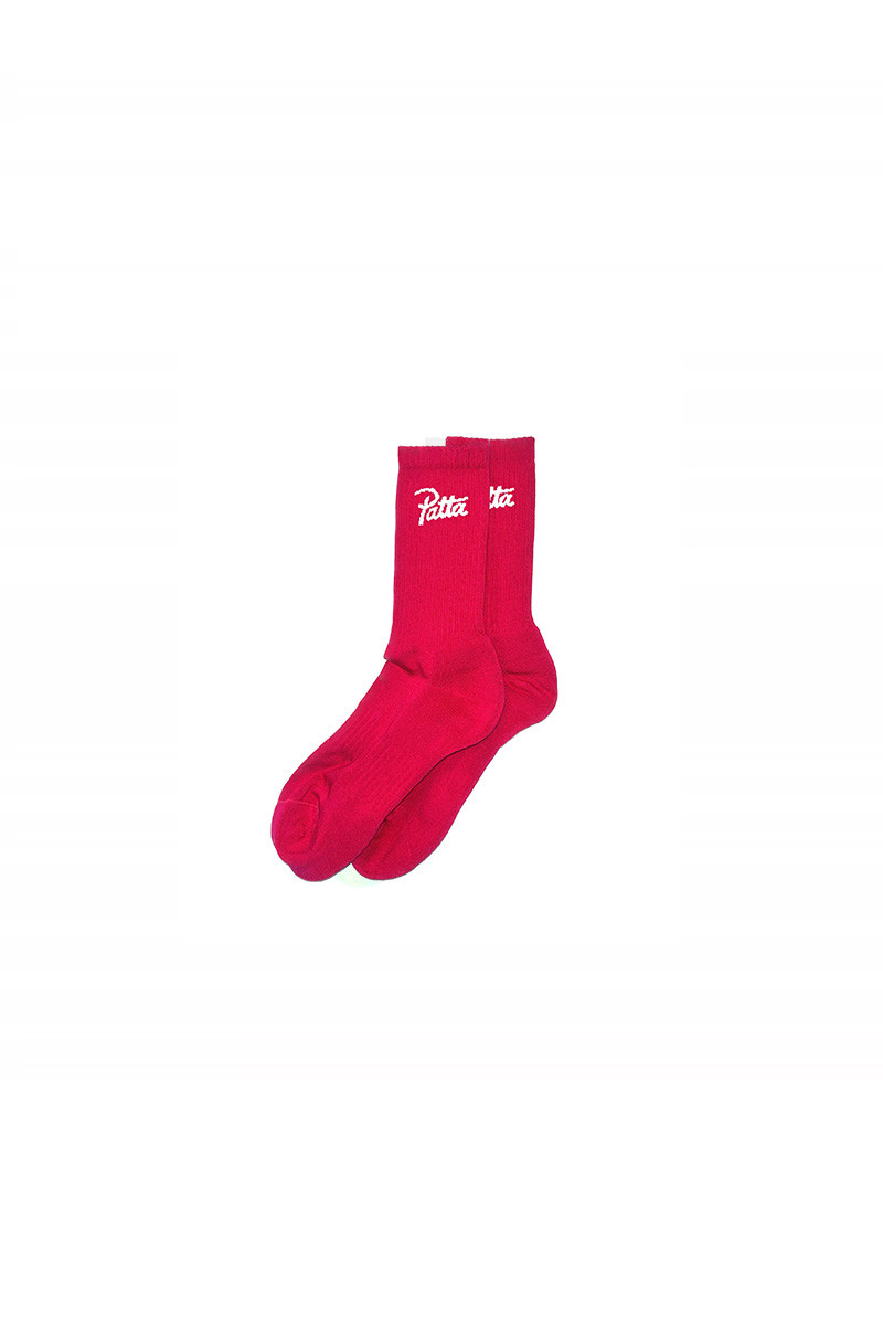 Patta Pink logo socks