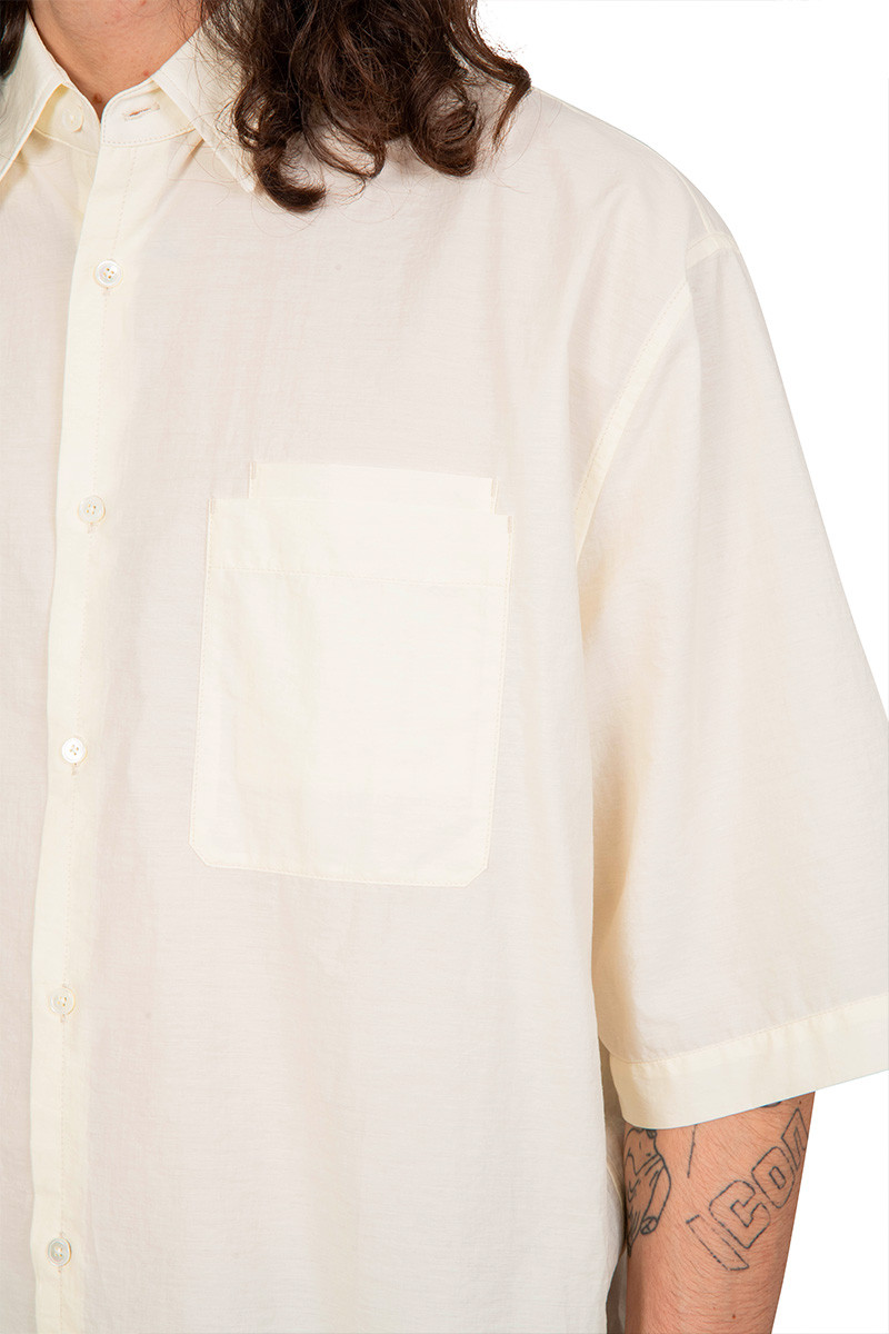 Lemaire Chemise double poches beige