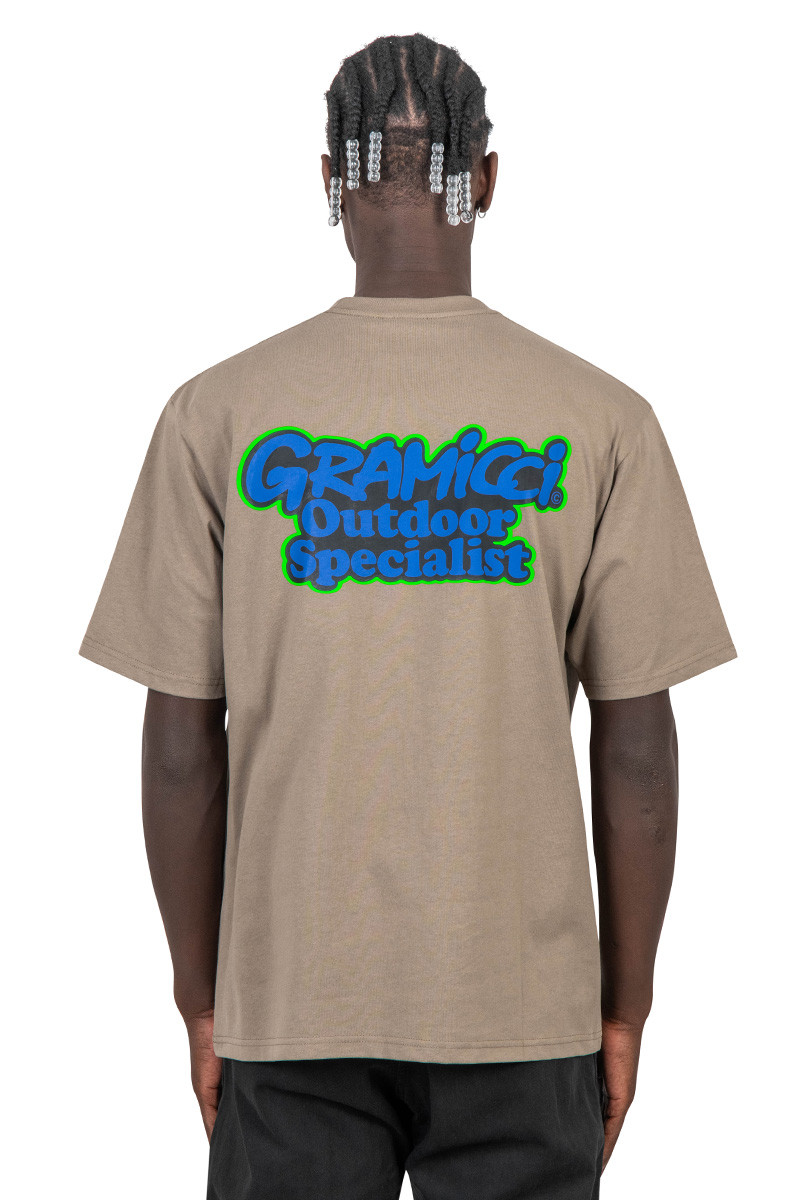 Gramicci T-shirt outdoor specialist kaki