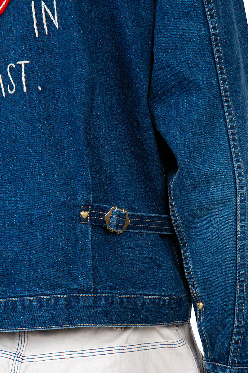 Human Made Blue zip-up work jacket