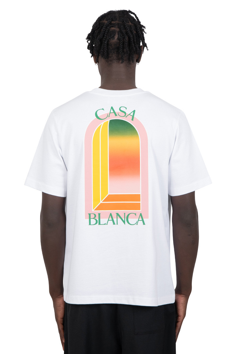 Casablanca White arch logo t-shirt