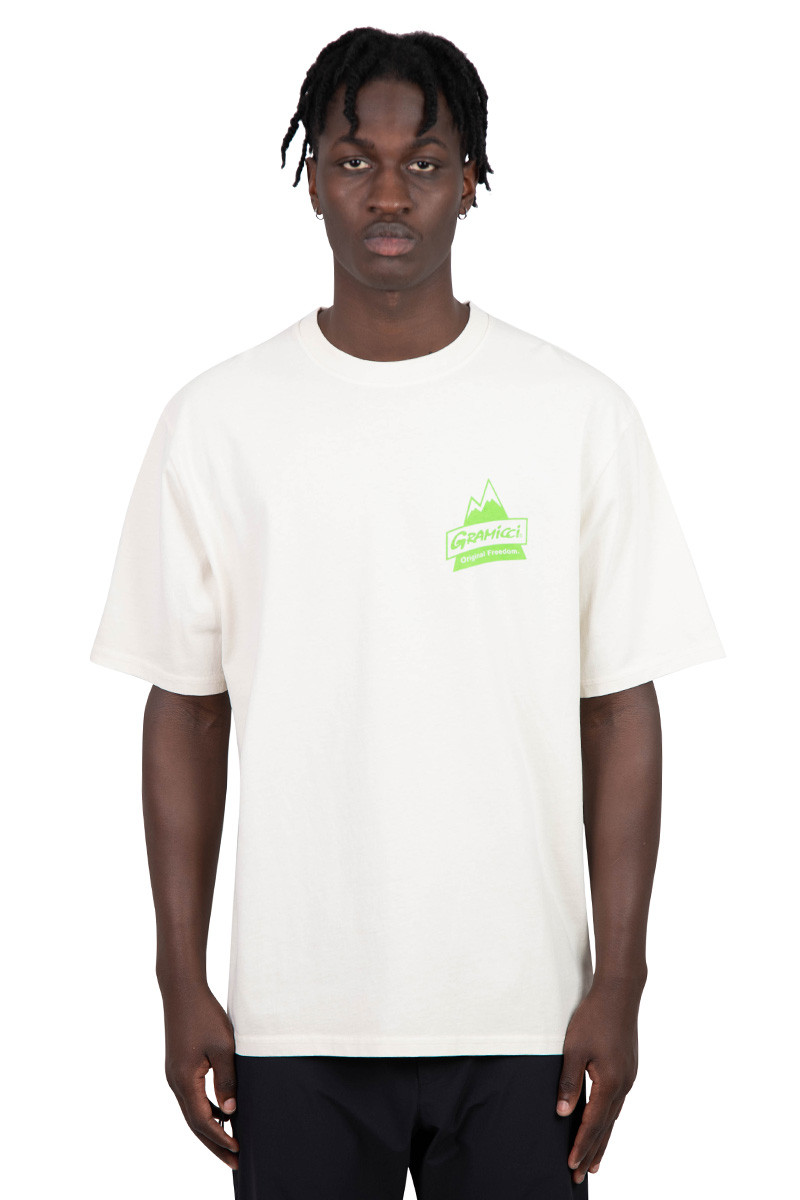 Gramicci Beige peak t-shirt