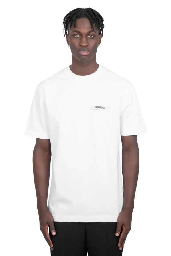 White gros grain t-shirt